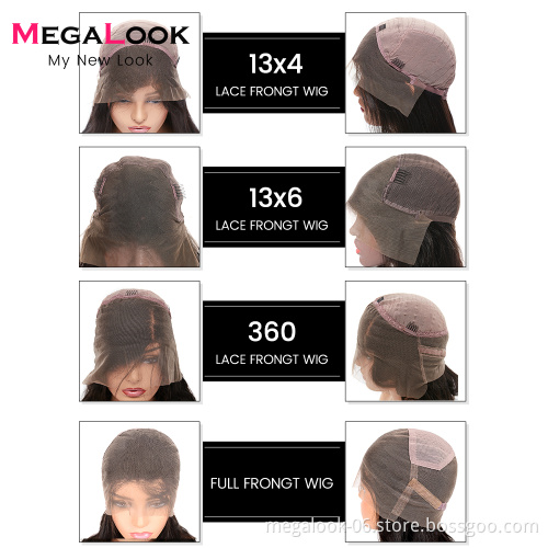 150% 180% Density HD Full Lace Human Hair Wigs For Black Women,Wholesale Brazilian Virgin Hair Transparent Lace Front Wig